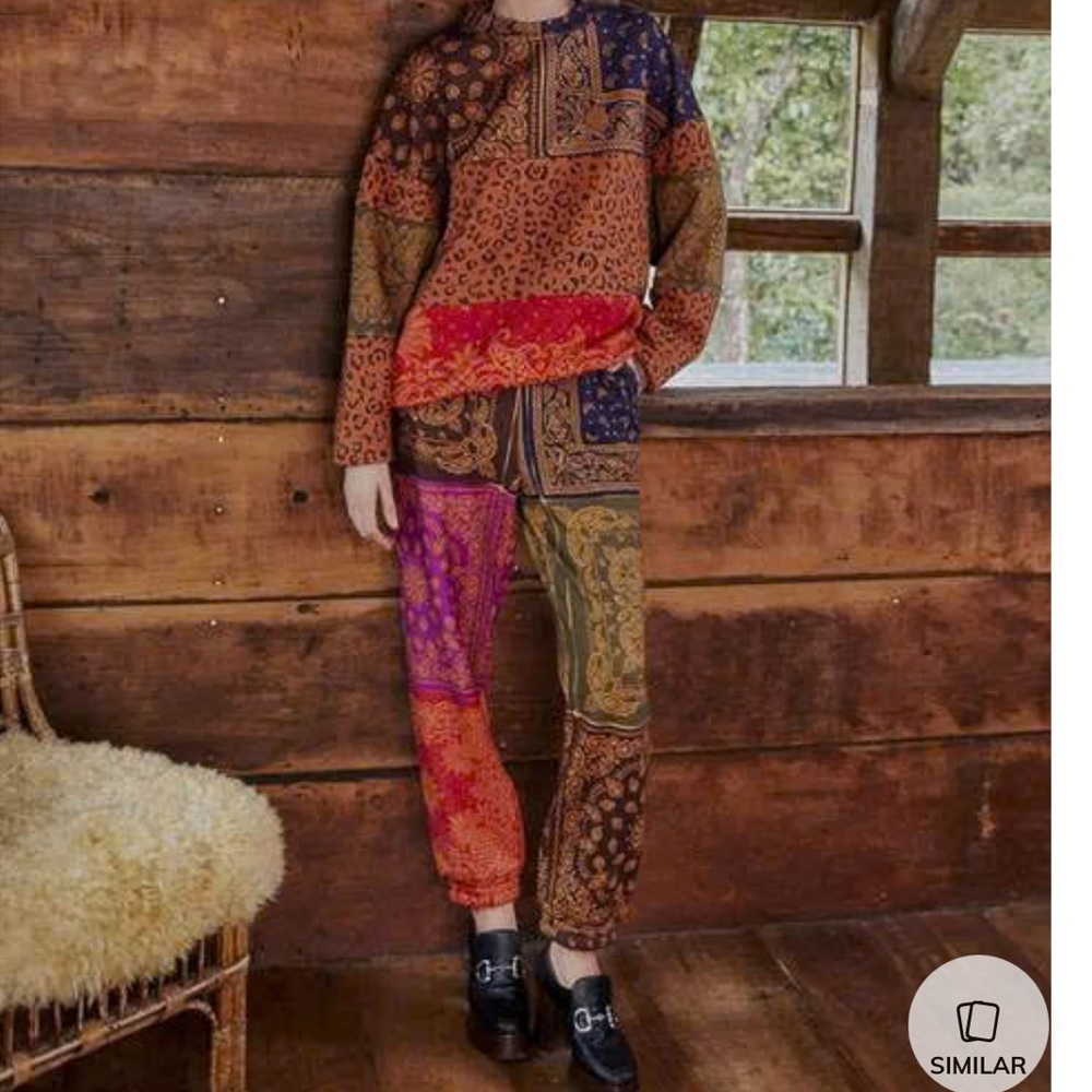 FARM Rio Multicolor Patchwork Jumpsuit